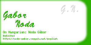 gabor noda business card